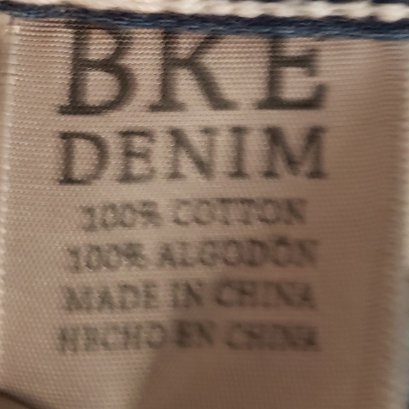 BKE Seth Jeans Size 38 X 30.5 High Rise Lightwash Straight Leg Whiskering Fading - Picture 10 of 16